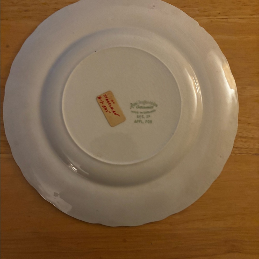 Royal Staffordshire Ceramics Transferware Green and White Calendar Plate - Picture 2 of 5